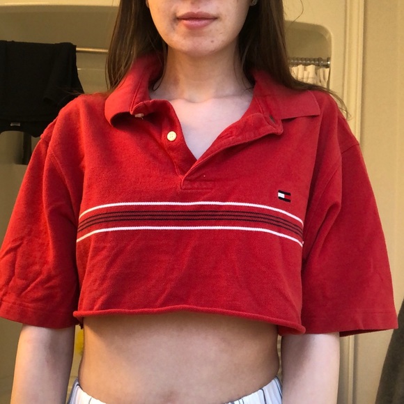 ❌SOLD❌ Tommy Hilfiger Cropped Polo - Picture 4 of 4